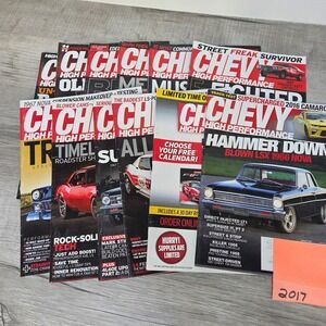 Chevy High Performance Magazine 2017 All 12 Issues Complete Racing Automotive